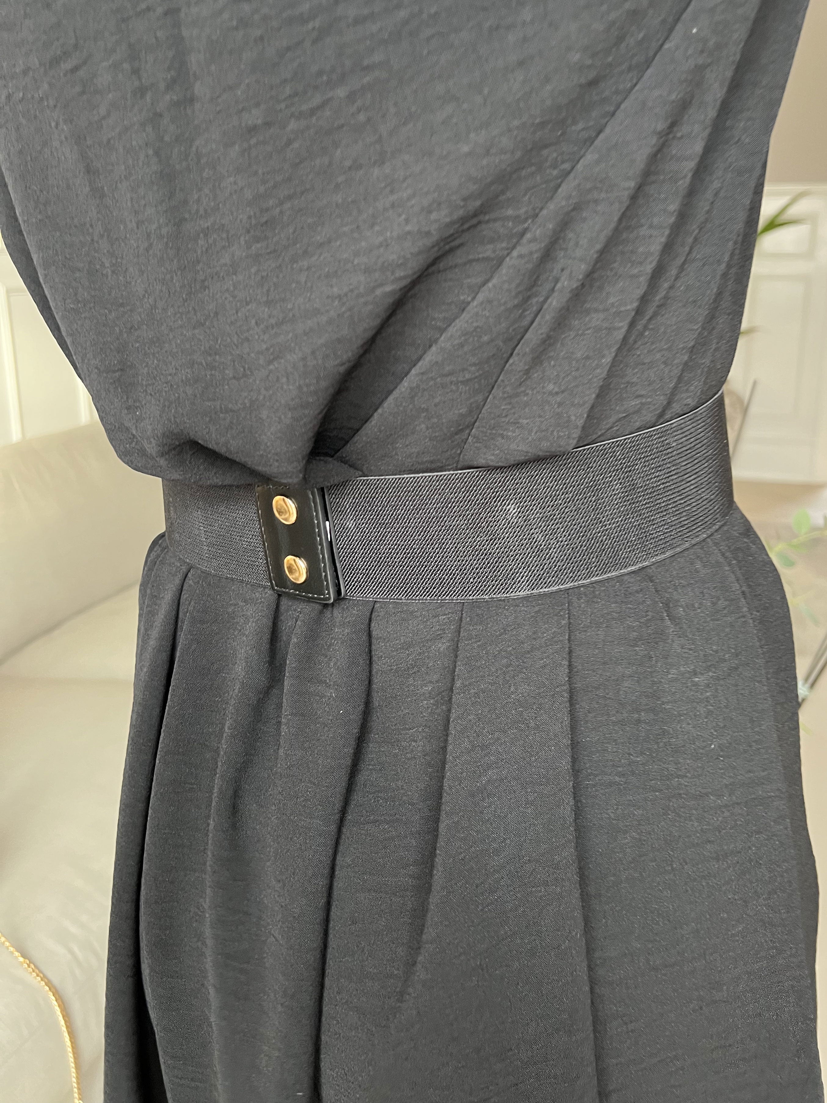 Domenica - Midjebälte med guldspännen - Beige